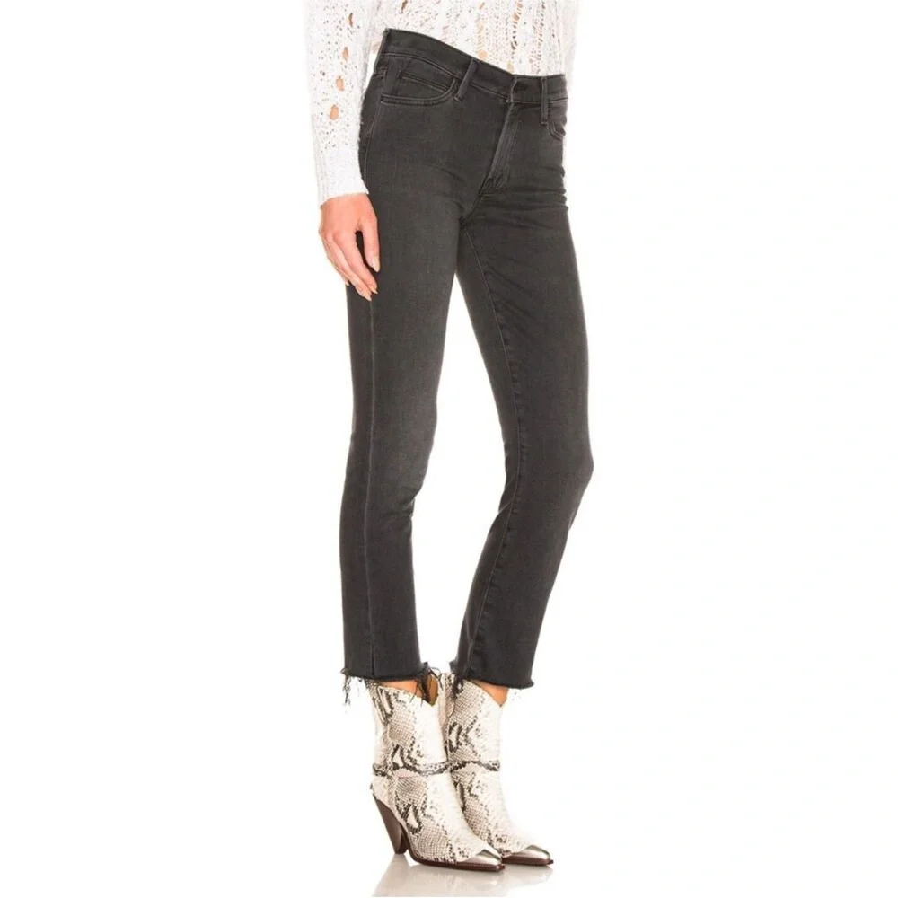 MOTHER High Rise Black Jeans - Picture 1 of 12